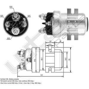 Relais ZM continu 24V 200A IP54