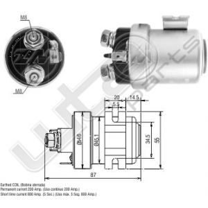 Continu relais 12V 200A / 800A piek