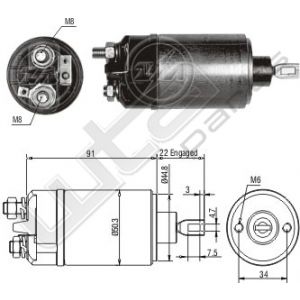 Startrelais 6V VW Kever ZM