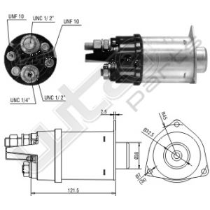 Startrelais ZM Massa vrij 12 volt