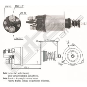 Startrelais ZM Massa vrij 24 volt