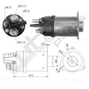 Startrelais ZM 12V Massa vrij