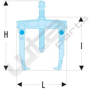 Facom trekker met 2 verschuifbare bekken 86-153 mm