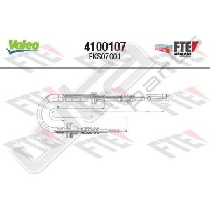 Valeo fks07001 - clutch cable