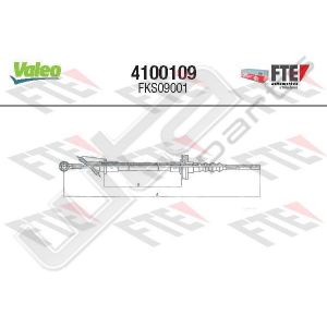 Valeo fks09001 - clutch cable