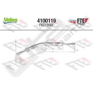 Valeo fks19001 - clutch cable