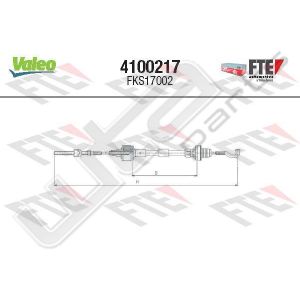 Valeo fks17002 - clutch cable