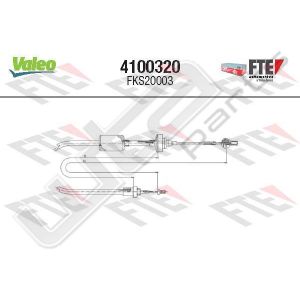 Valeo fks20003 - clutch cable