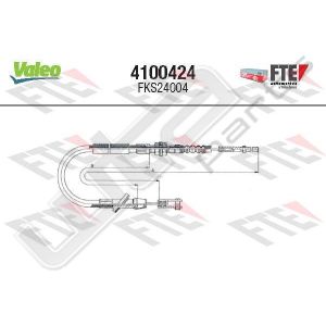 Valeo fks24004 - clutch cable