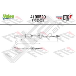 Valeo fks20005 - clutch cable