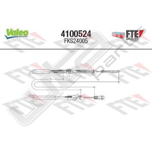 Valeo fks24005 - clutch cable