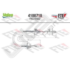 Valeo fks18007 - clutch cable