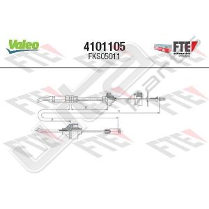 Valeo fks05011 - clutch cable