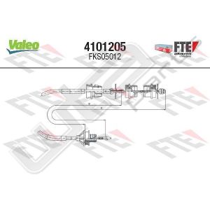 Valeo fks05012 - clutch cable