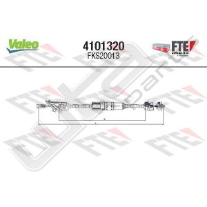 Valeo fks20013 - clutch cable