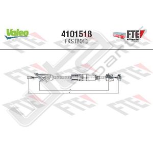 Valeo fks18015 - clutch cable