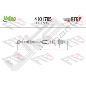 Valeo fks05017 - clutch cable