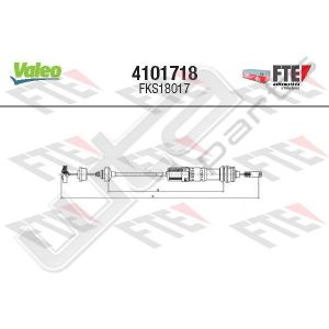 Valeo fks18017 - clutch cable