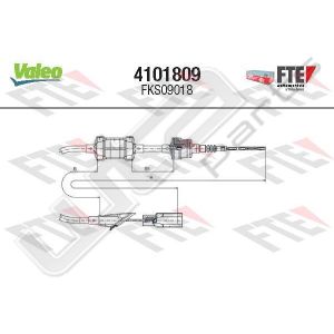 Valeo fks09018 - clutch cable