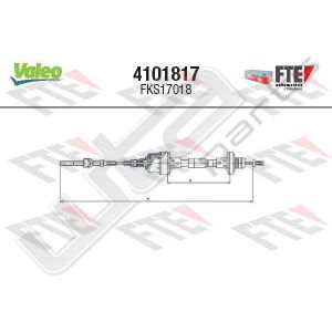 Valeo fks17018 - clutch cable