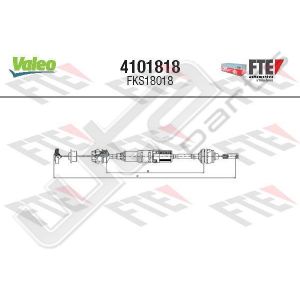 Valeo fks18018 - clutch cable