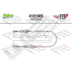 Valeo fks05019 - clutch cable