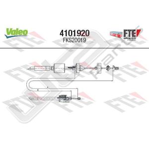 Valeo fks20019 - clutch cable