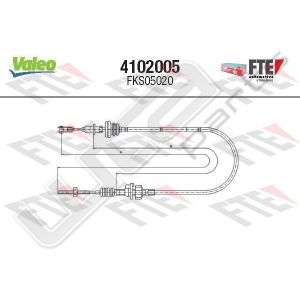 Valeo fks05020 - clutch cable