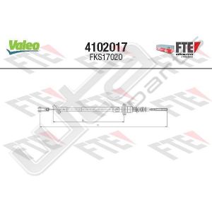 Valeo fks17020 - clutch cable