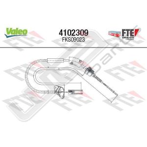 Valeo fks09023 - clutch cable