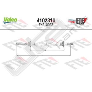 Valeo fks10023 - clutch cable