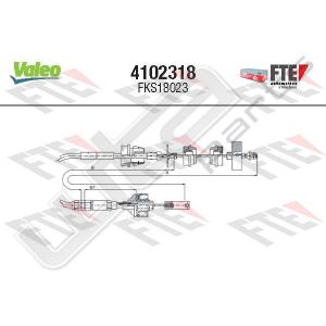 Valeo fks18023 - clutch cable