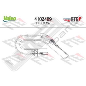 Valeo fks09024 - clutch cable