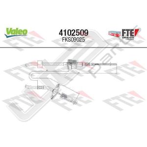 Valeo fks09025 - clutch cable