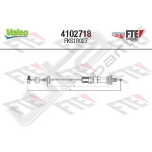 Valeo fks18027 - clutch cable