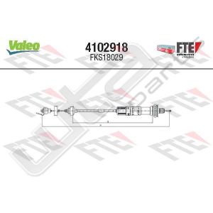 Valeo fks18029 - clutch cable