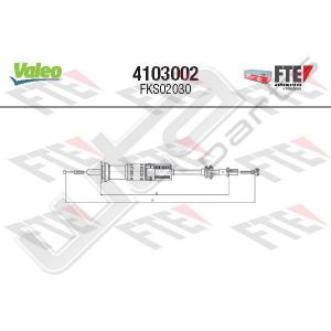 Valeo fks02030 - clutch cable