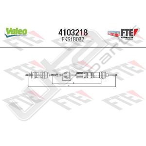 Valeo fks18032 - clutch cable