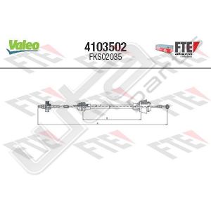 Valeo fks02035 - clutch cable