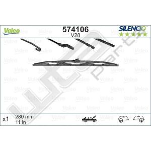 Valeo Silencio Wiper Standard LHD RHD V28 x1